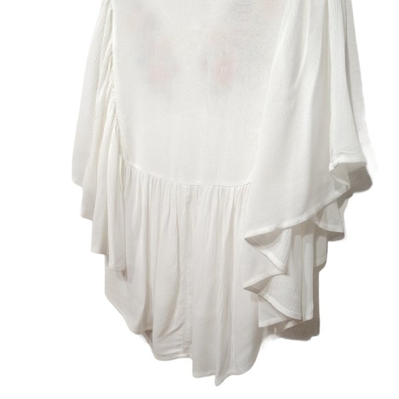 Forever 21 Floral Embroidered Peasant Top - Size Small - Picture 14 of 16